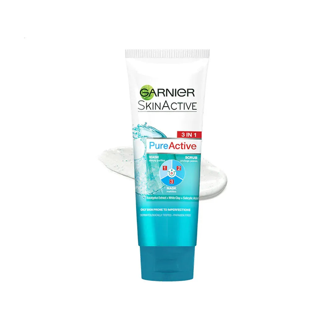 Garnier SkinActive Pure Active skincare product on a white background
