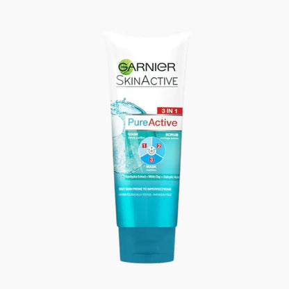 Garnier SkinActive PureActive skincare product on a white background